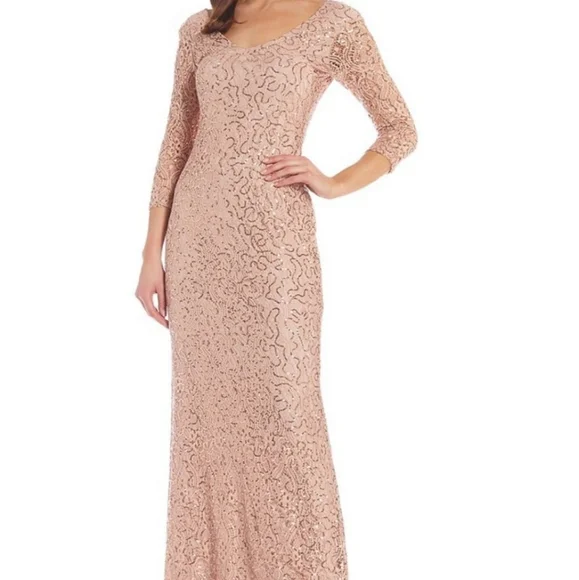 MARINA | Dresses | Marina Sequin Blush Gown Vneck Back Dress Sleeves Wedding Party Ballroom | Poshmark MARINA | Dresses | Marina Sequin Blush Gown Vneck Back Dress Sleeves Wedding Party Ballroom | Poshmark